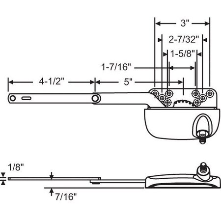 Strybuc Split Arm Casement Operator 36-390-2E
